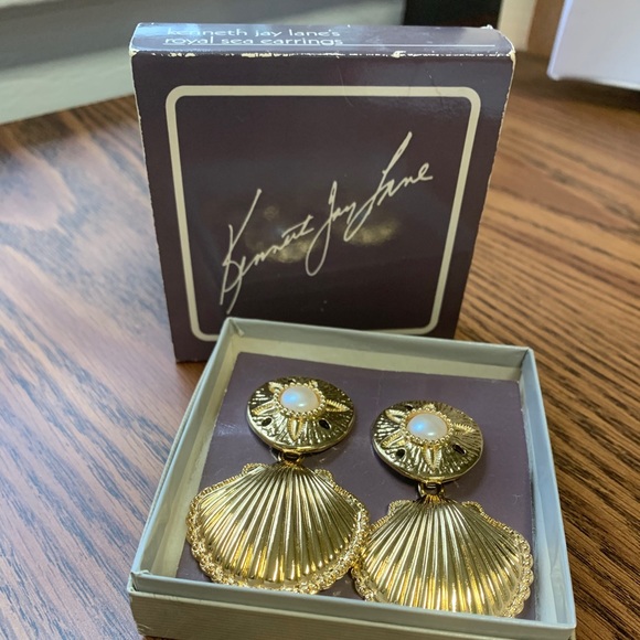 Kenneth Jay Lane Jewelry - Kenneth Jay Lane Royal Sea Earrings